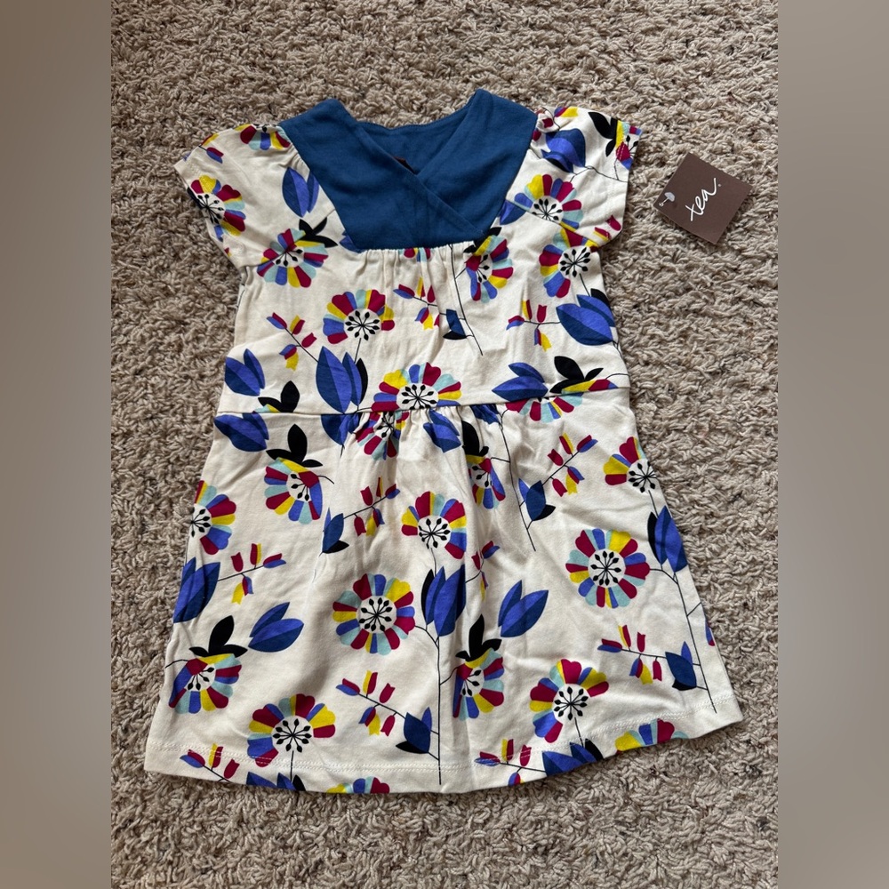 Tea Collection Toddler Floral Printed  Dress Size 2